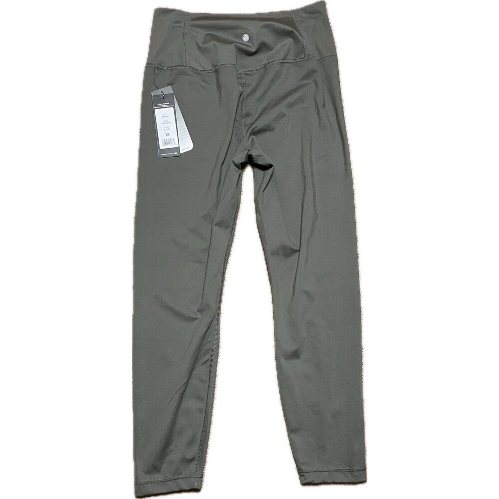 NWT Yogalicious Lux Powerlux 7/8 Ankle High Rise Leggings Oakmoss XL - Picture 2 of 3